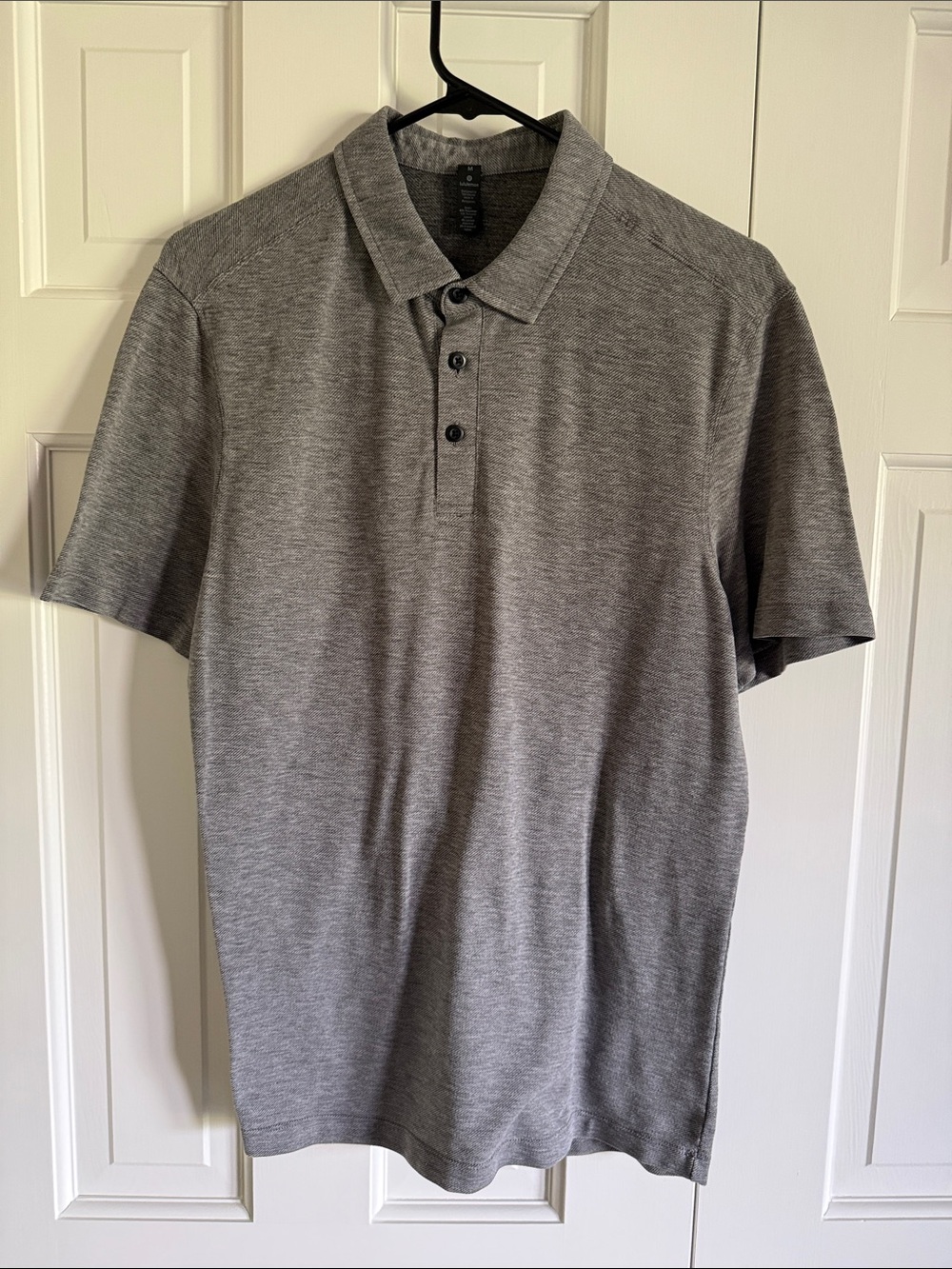 lululemon athletica Heathered Grey Men's Polo
